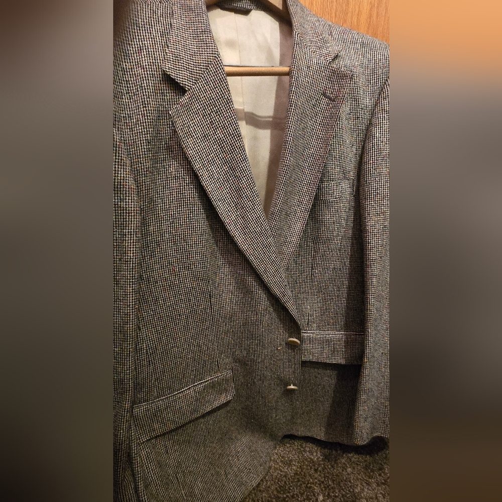 HOST PICK🎉Joseph&Feiss Vintage Tailored Harringbone Wool Mens Sportcoat Sz42L - Picture 9 of 10